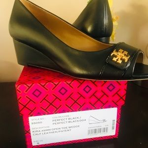 Tory Burch open toe wedges size 9
